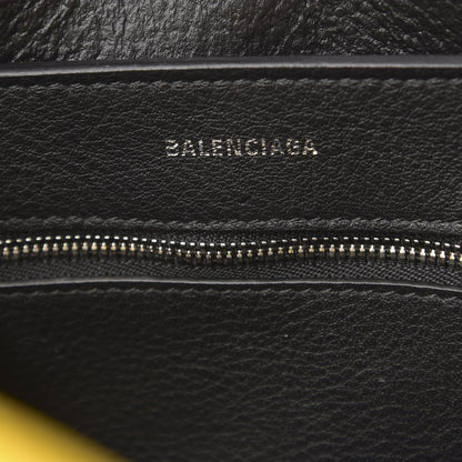 Balenciaga Smooth Calfskin Logo XXS Everyday Tote Jaune Soleil Black 7 of 10
