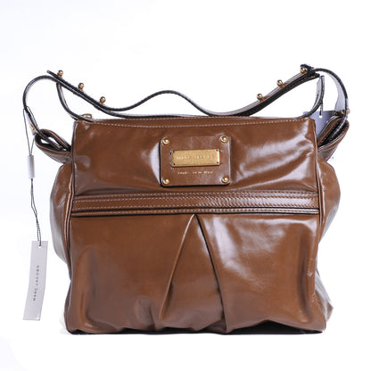 Marc Jacobs Leather Palais Royal Lorna Hobo Taupe 1 of 7