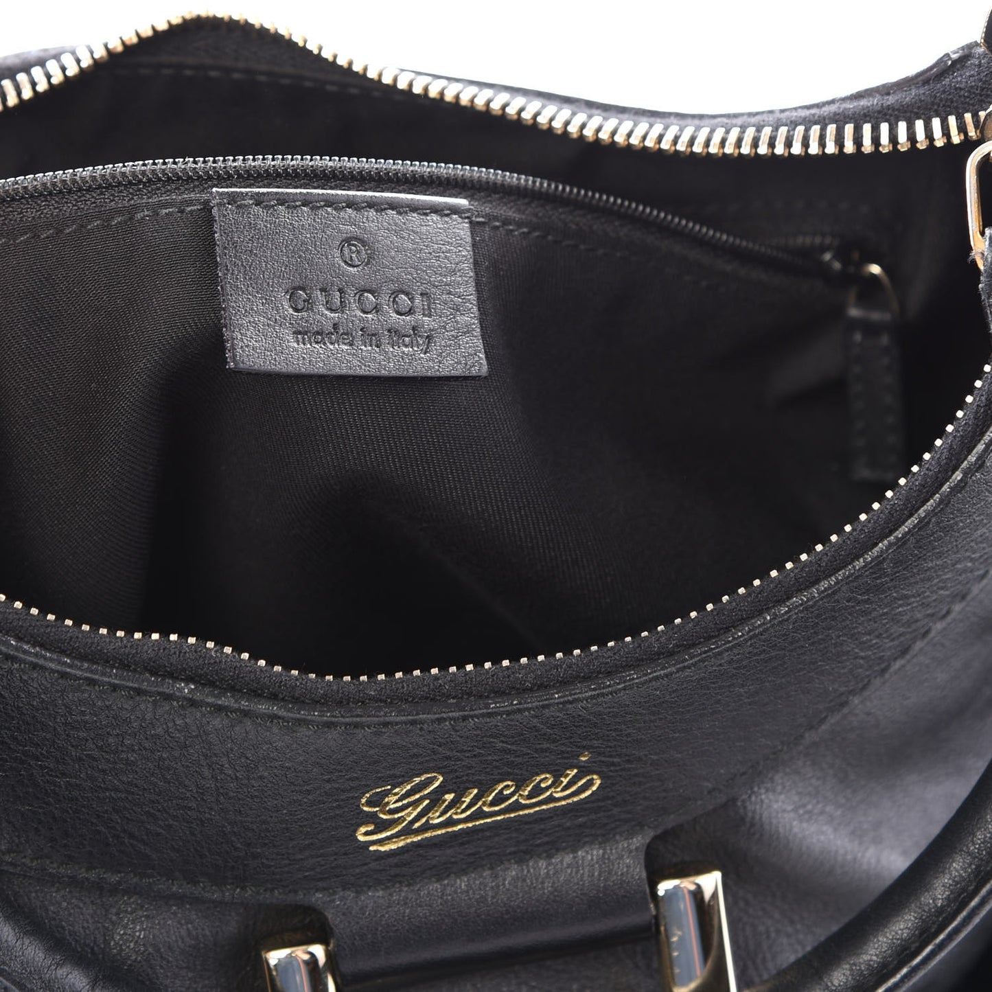 Calfskin Medium D Gold Ring Hobo