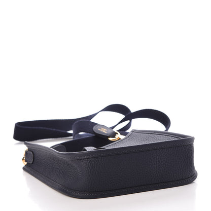 Hermes Taurillon Clemence Amazone Evelyne TPM Bleu Nuit Bleu Indigo 4 of 8