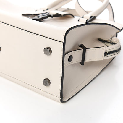 Saint Laurent Smooth Calfskin Baby Cabas Monogram Dove White 9 of 12