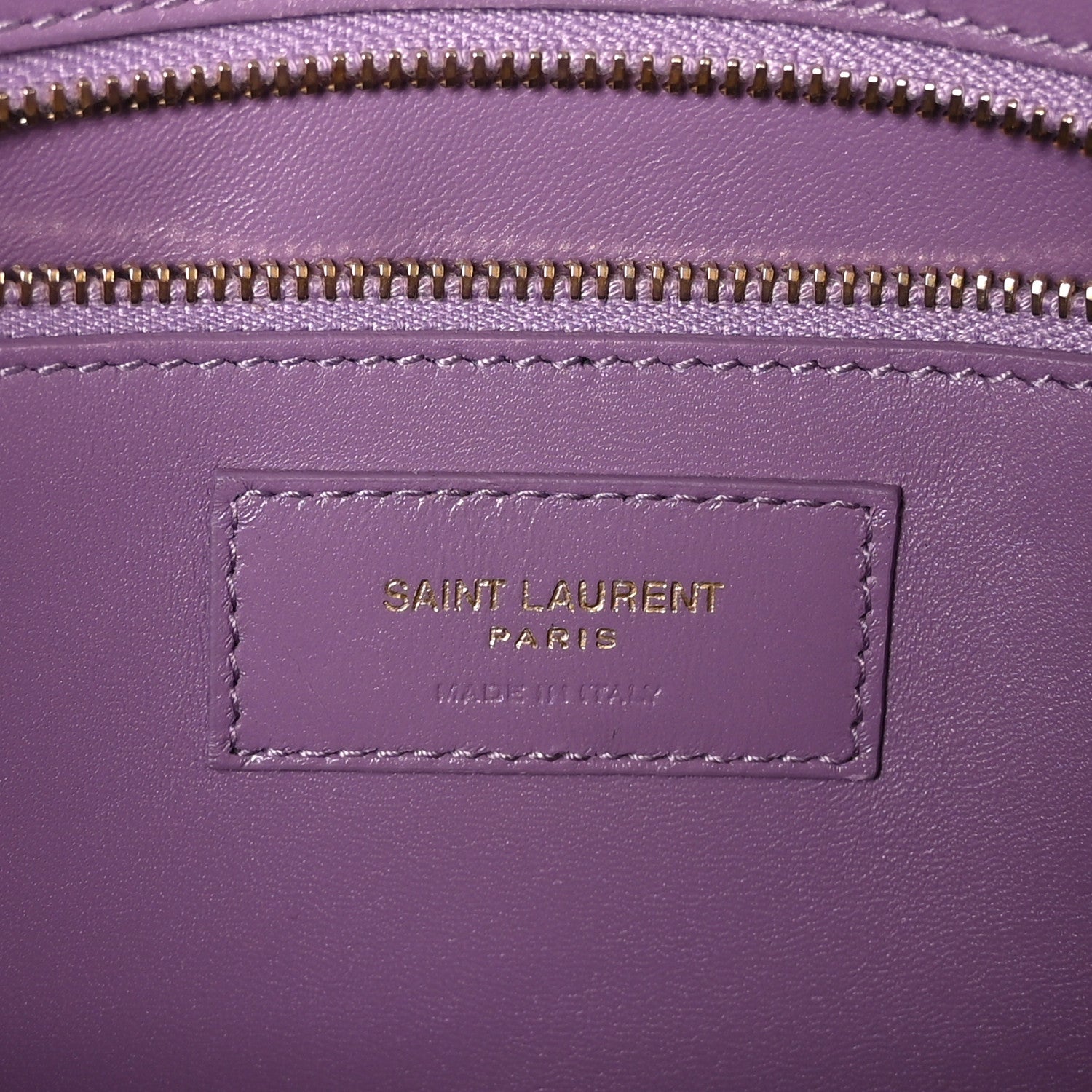 Saint Laurent Smooth Calfskin Carre Satchel Lilas 6 of 10