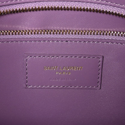 Saint Laurent Smooth Calfskin Carre Satchel Lilas 6 of 10