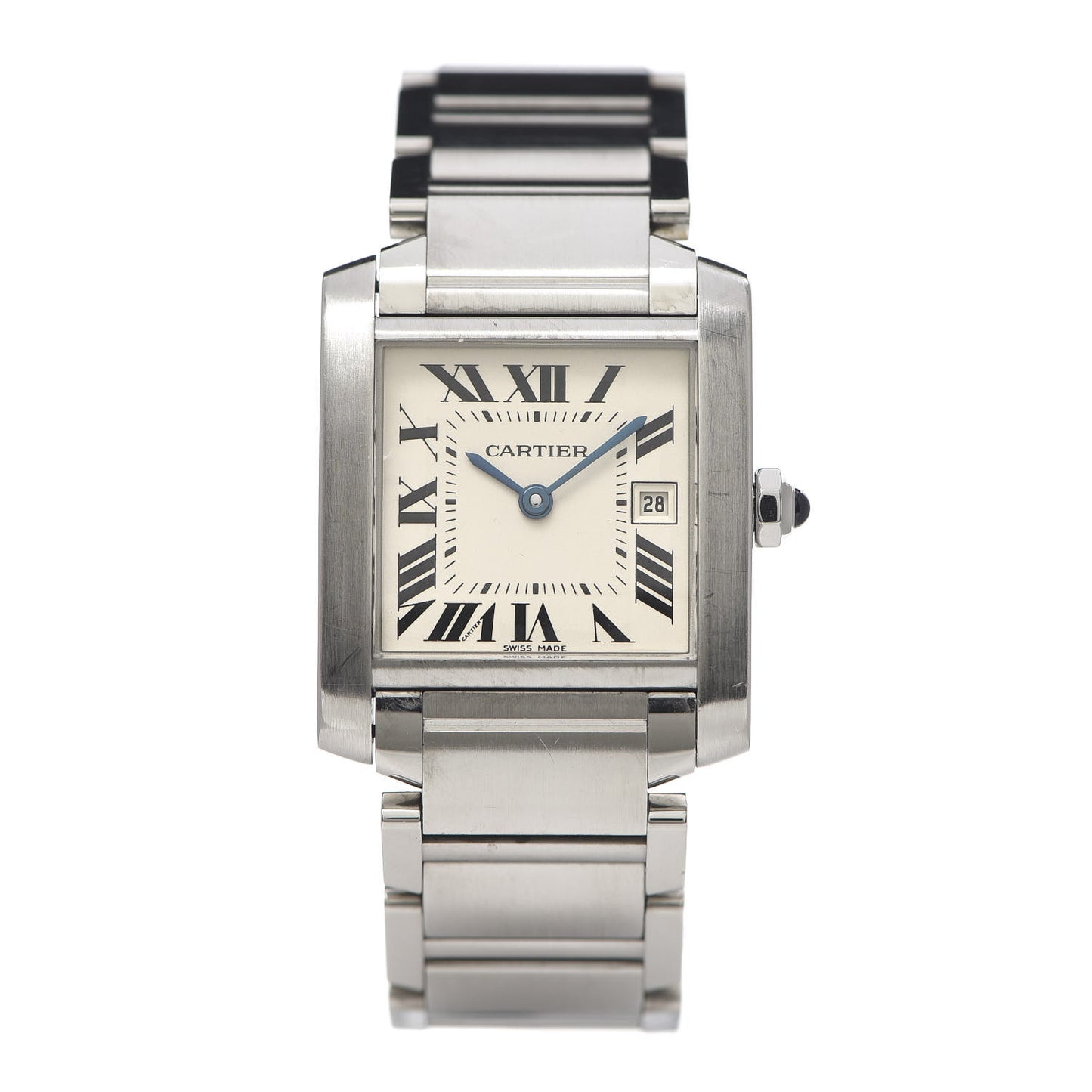 Stainless Steel 25mm Tank Francaise Quartz Watch