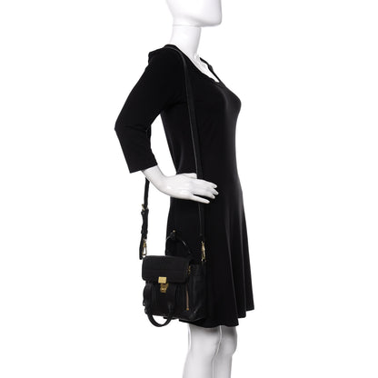3.1 Phillip Lim Textured Calfskin Mini Pashli Satchel Black 2 of 10
