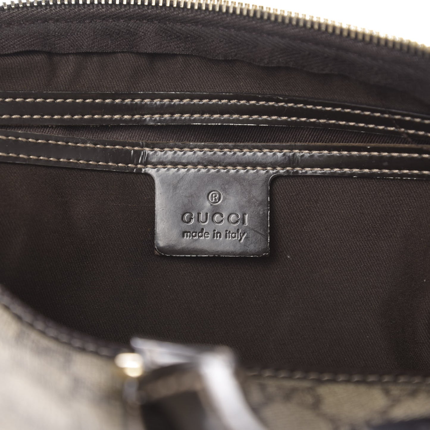 GG Plus Monogram Medium Joy Boston Dark Brown
