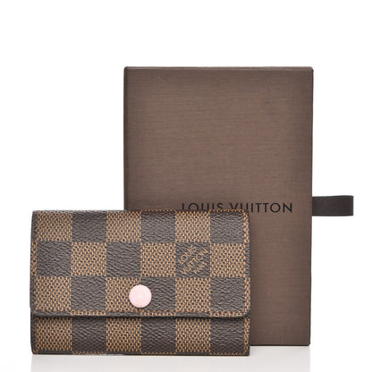 Louis Vuitton Damier Ebene Multicles 6 Key Holder Rose Ballerine 9 of 9