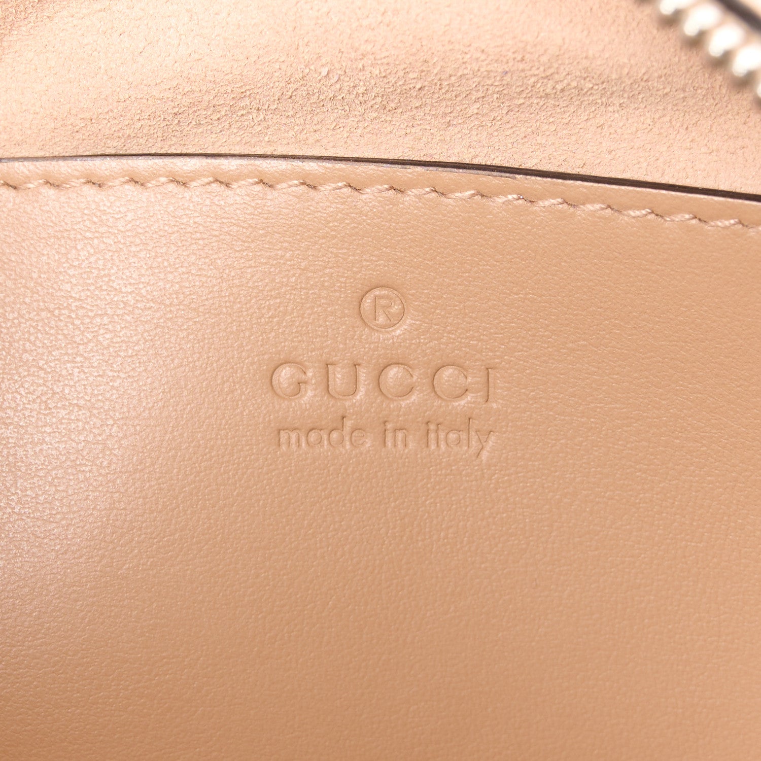Gucci Calfskin Matelasse Aria Small GG Marmont Chain Shoulder Bag Camelia 6 of 12