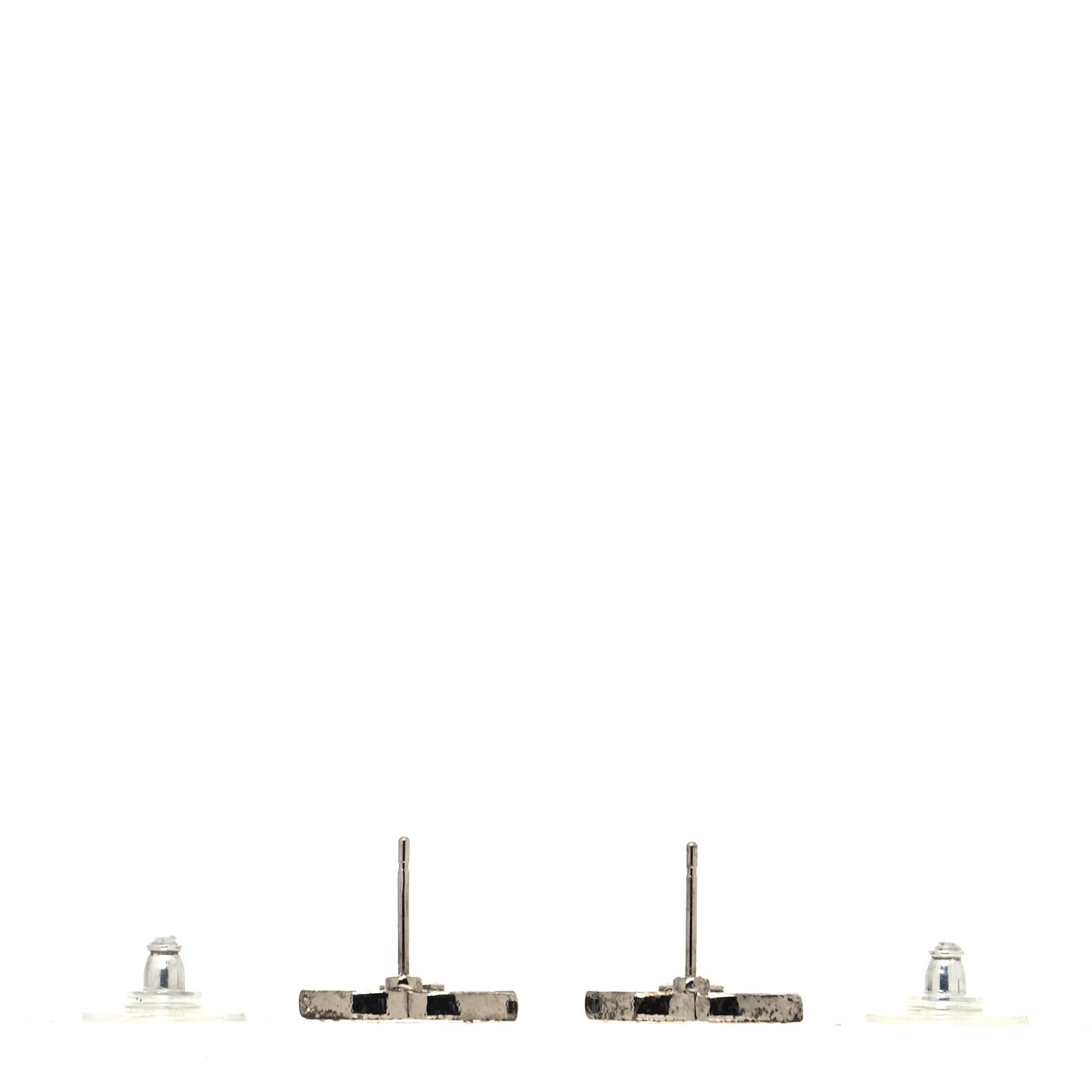 Crystal Timeless CC Earrings Silver