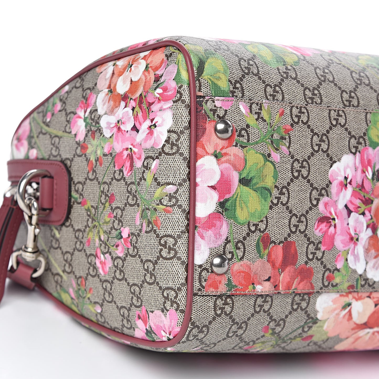 GG Supreme Monogram Blooms Medium Boston Beige Multicolor Dry Rose