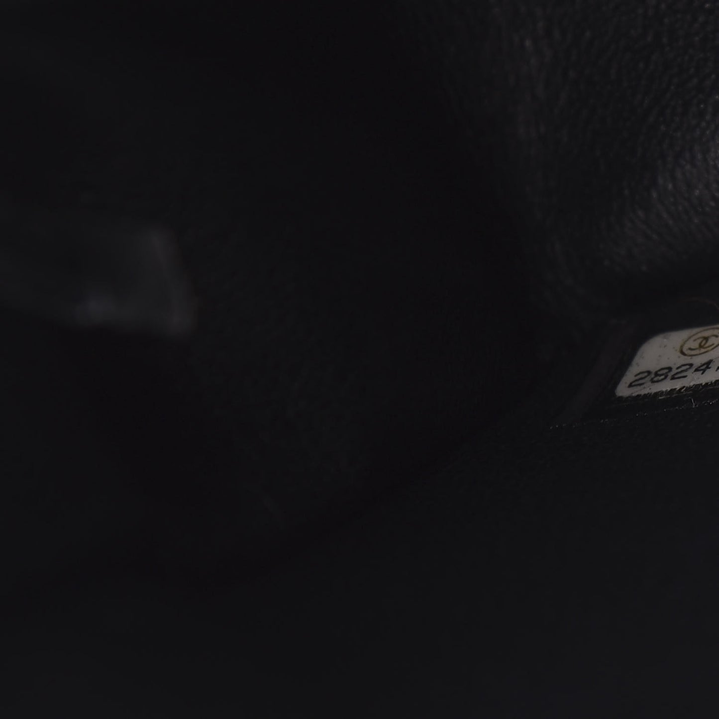 Lambskin Quilted Mini Rectangular Flap Black