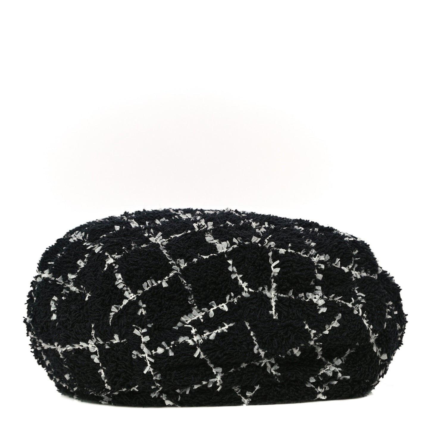 Cotton Tweed CC Beret S Black White