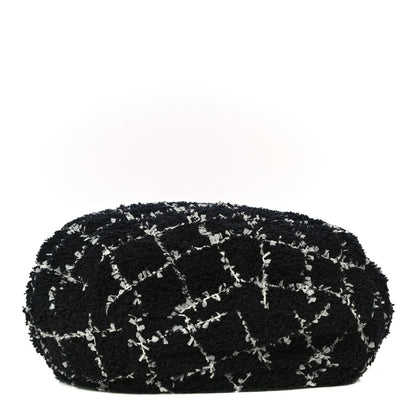 Chanel Cotton Tweed CC Beret S Black White 3 of 5