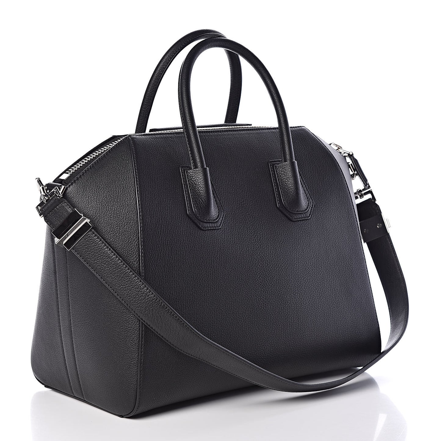 Sugar Goatskin Medium Antigona Black