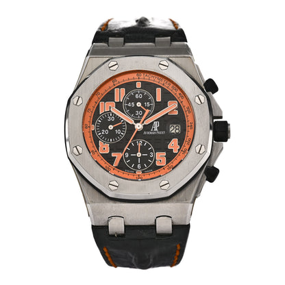 Audemars Piguet Stainless Steel Alligator 42mm Royal Oak Offshore Chronograph Automatic Watch Orange 26170ST.OO.D101CR.01 1 of 4