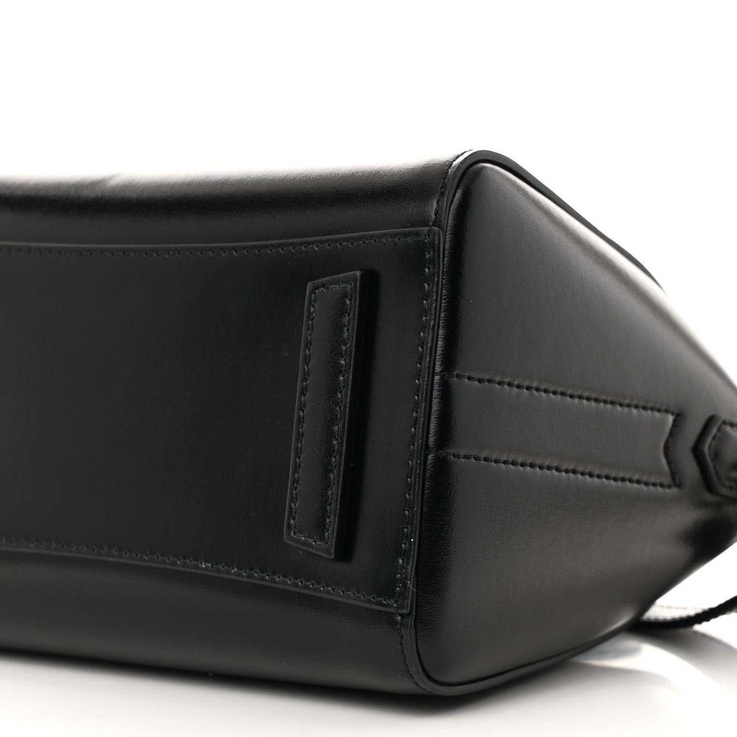 Shiny Lord Calfskin Mini Antigona Black