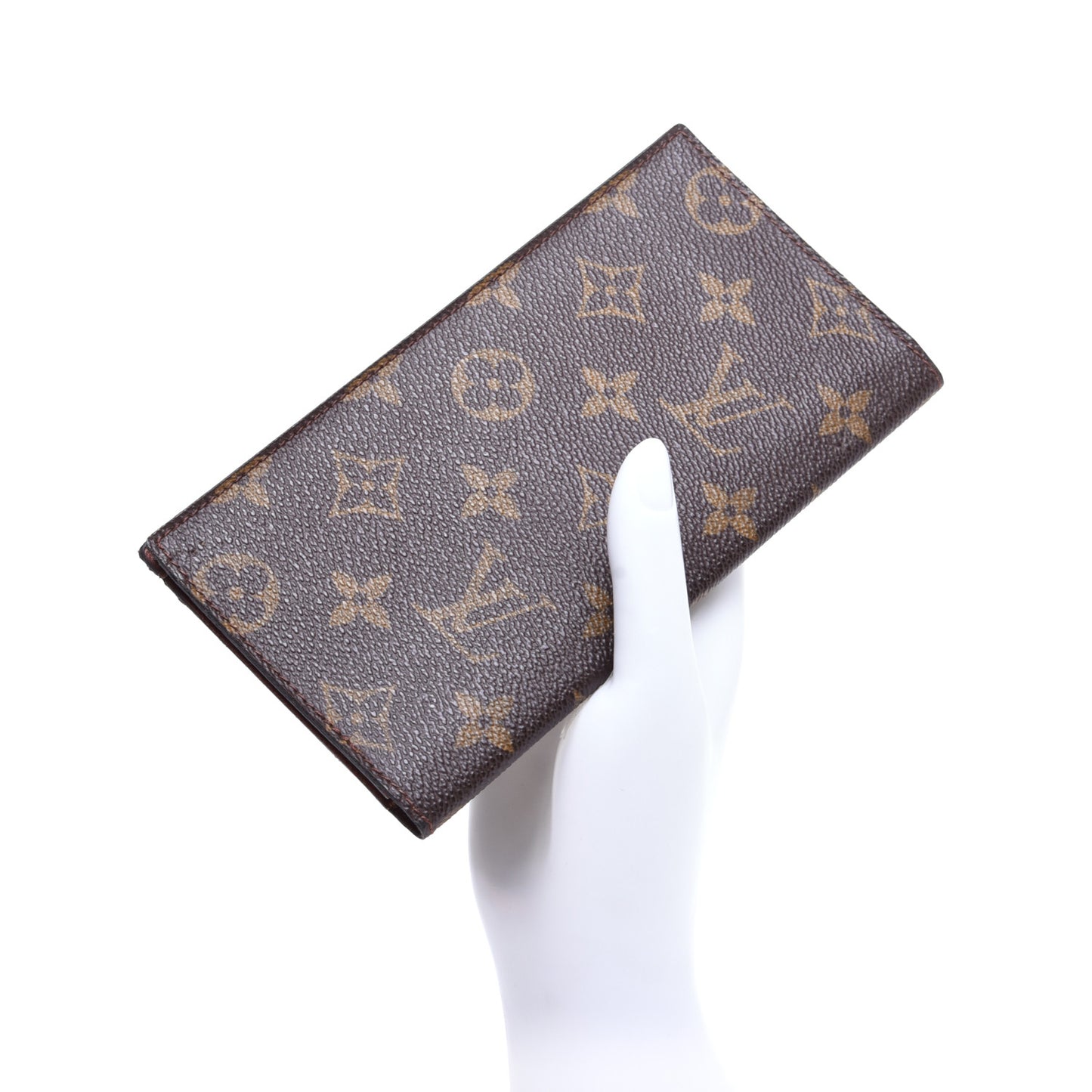 Monogram Checkbook Holder Case Wallet