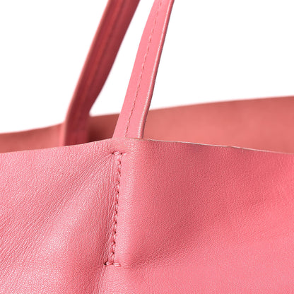 Celine Lambskin Horizontal Bi-Color Cabas Pink Rust 14 of 20