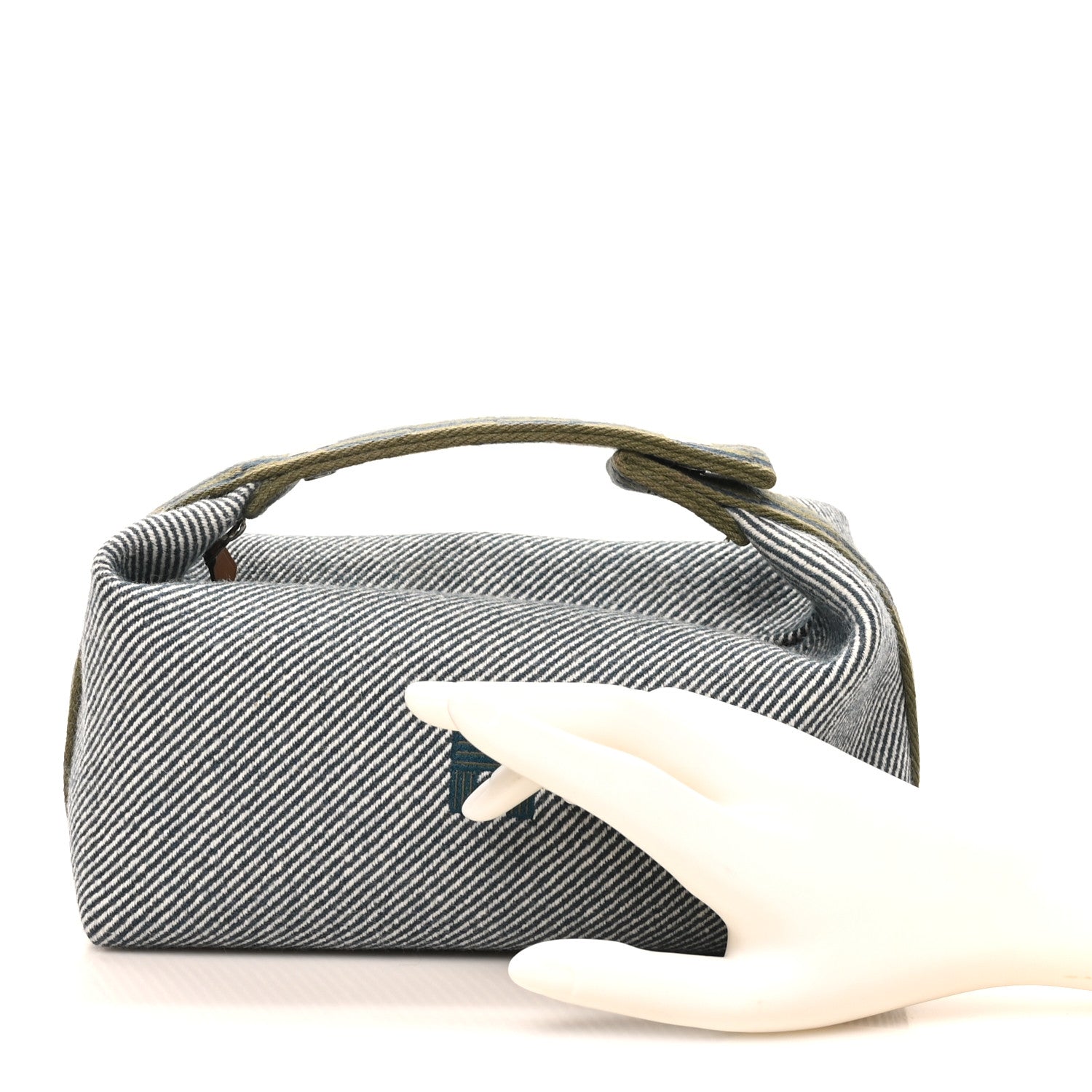 Hermes Wool Small Bride-A-Brac H Natte Pouch Bleu Abysse 2 of 7
