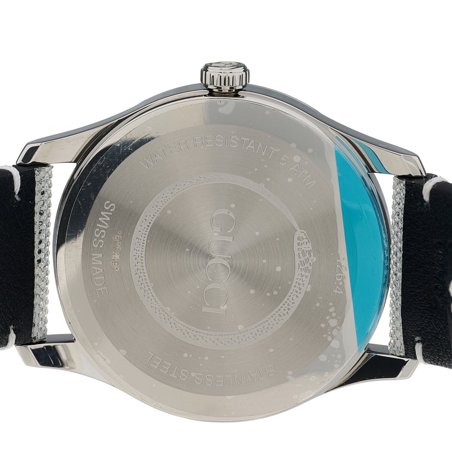 Stainless Steel Calfskin 38mm G-Timeless GG Hologram Quartz Watch
