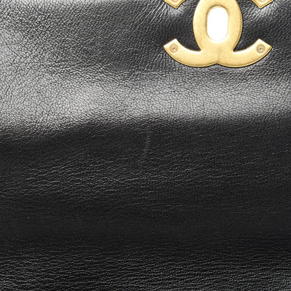 Chanel Goatskin Quilted Large 19 Flap Black 12 of 13