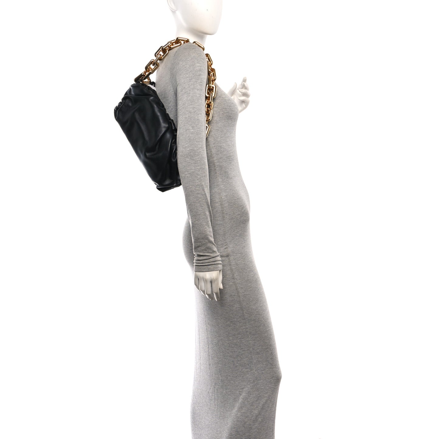 Calfskin The Pouch Chain Black