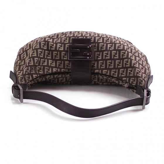 Fendi Zucchino Hobo Shoulder Bag Tobacco 5 of 12