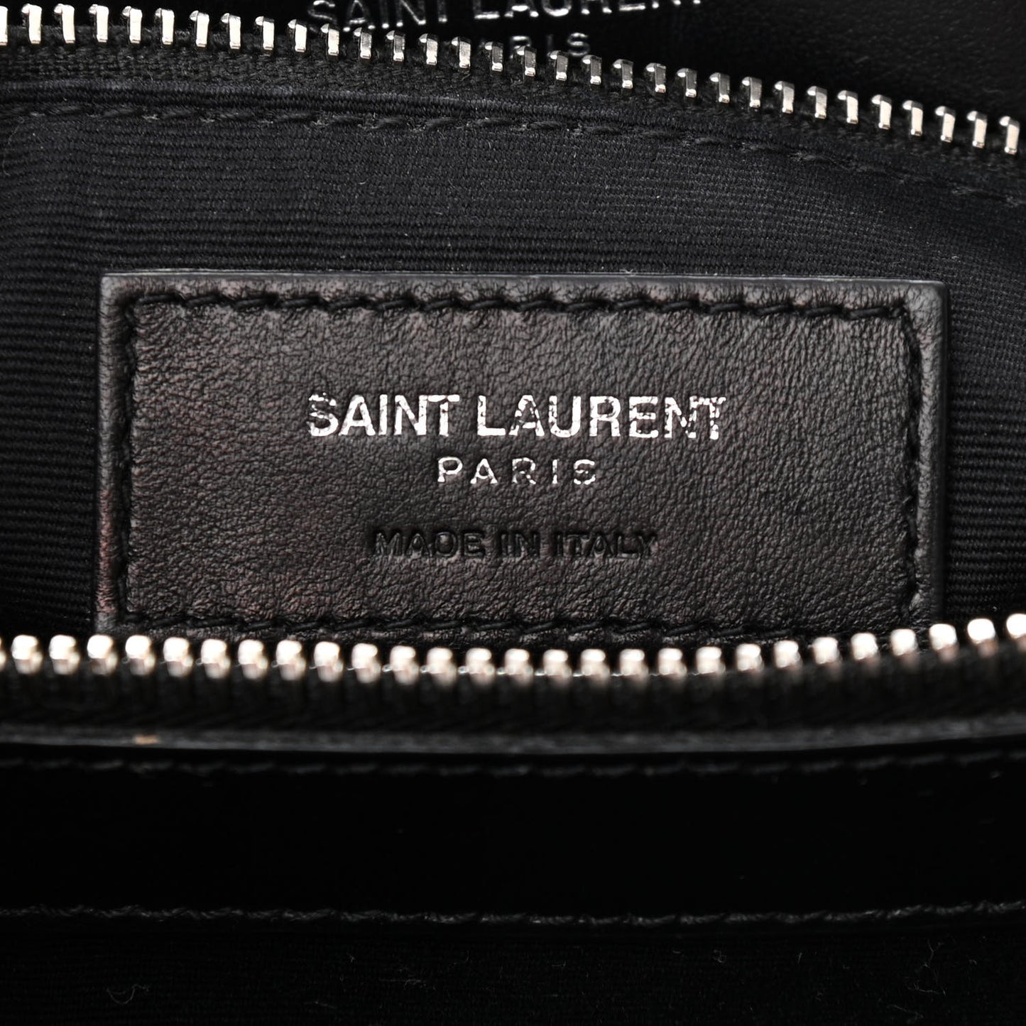 Calfskin Y Quilted Monogram Medium Loulou Chain Satchel Black