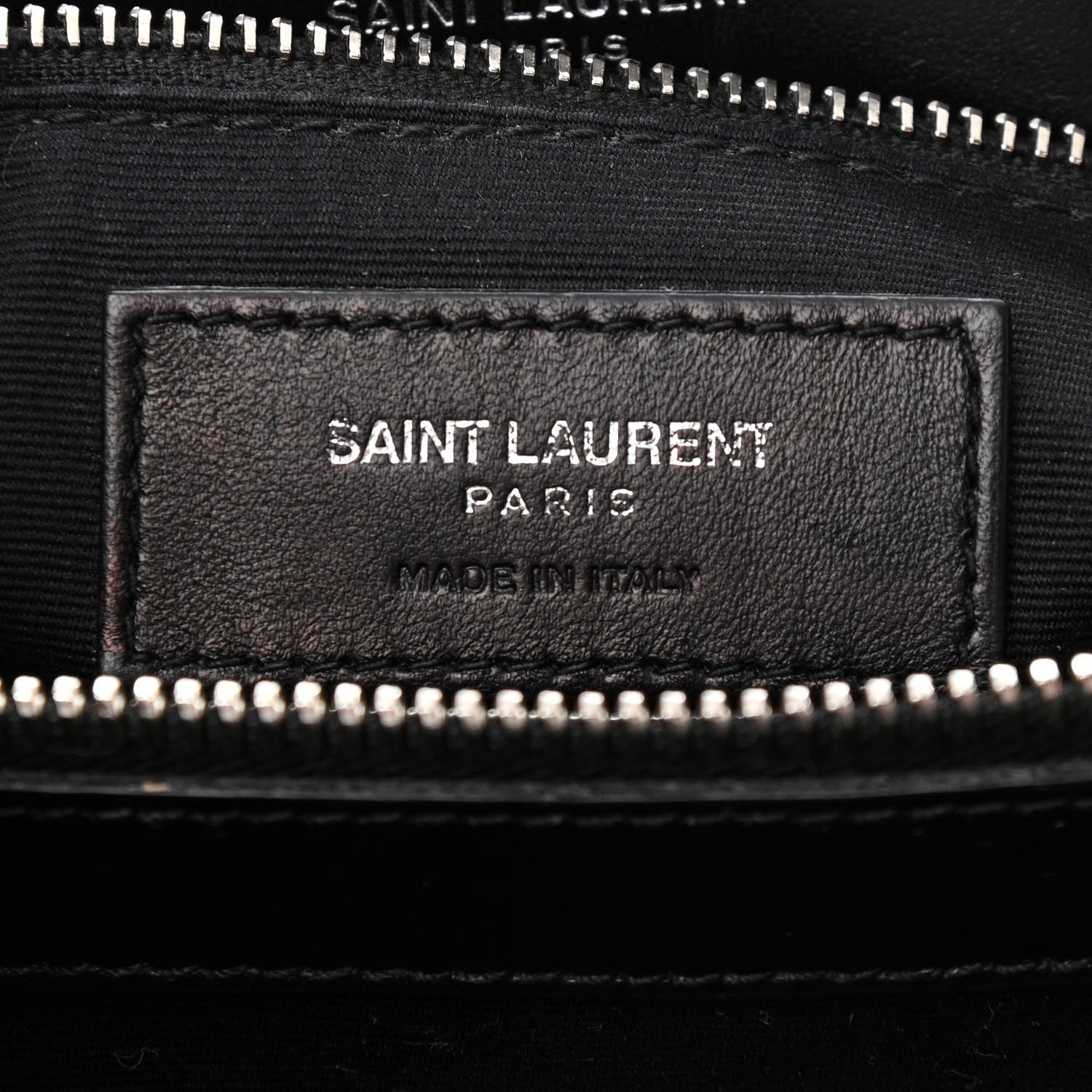 Saint Laurent Calfskin Y Quilted Monogram Medium Loulou Chain Satchel Black 5 of 9