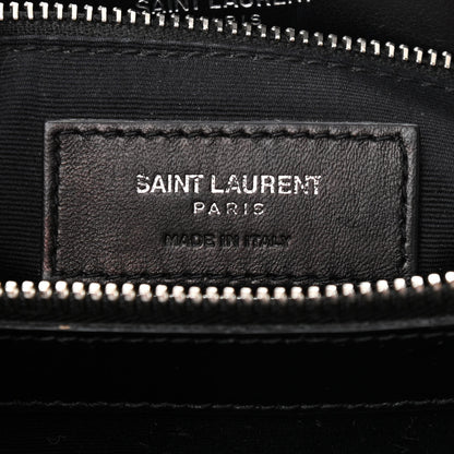 Saint Laurent Calfskin Y Quilted Monogram Medium Loulou Chain Satchel Black 5 of 9