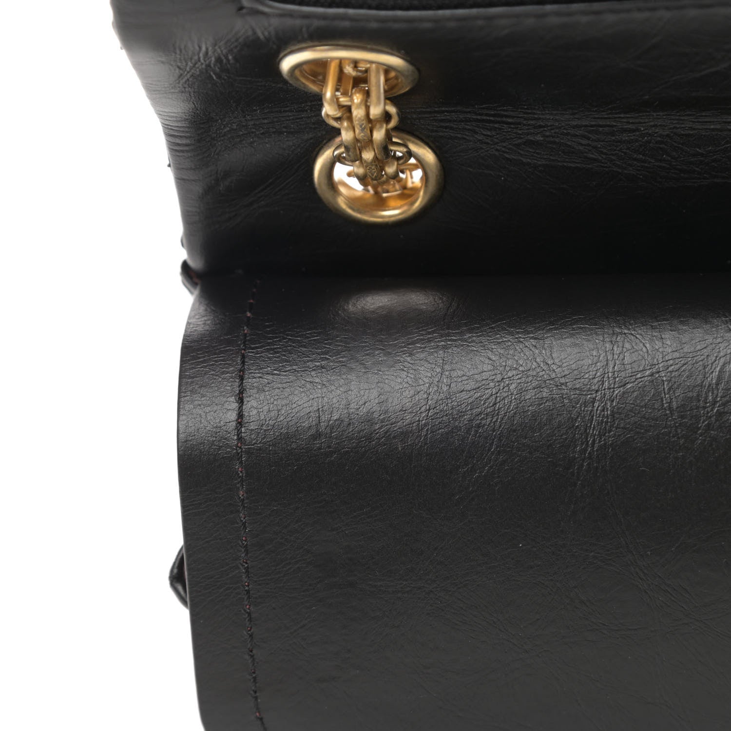 Chanel Aged Calfskin Quilted 2.55 Reissue 225 Flap Black 11 of 15
