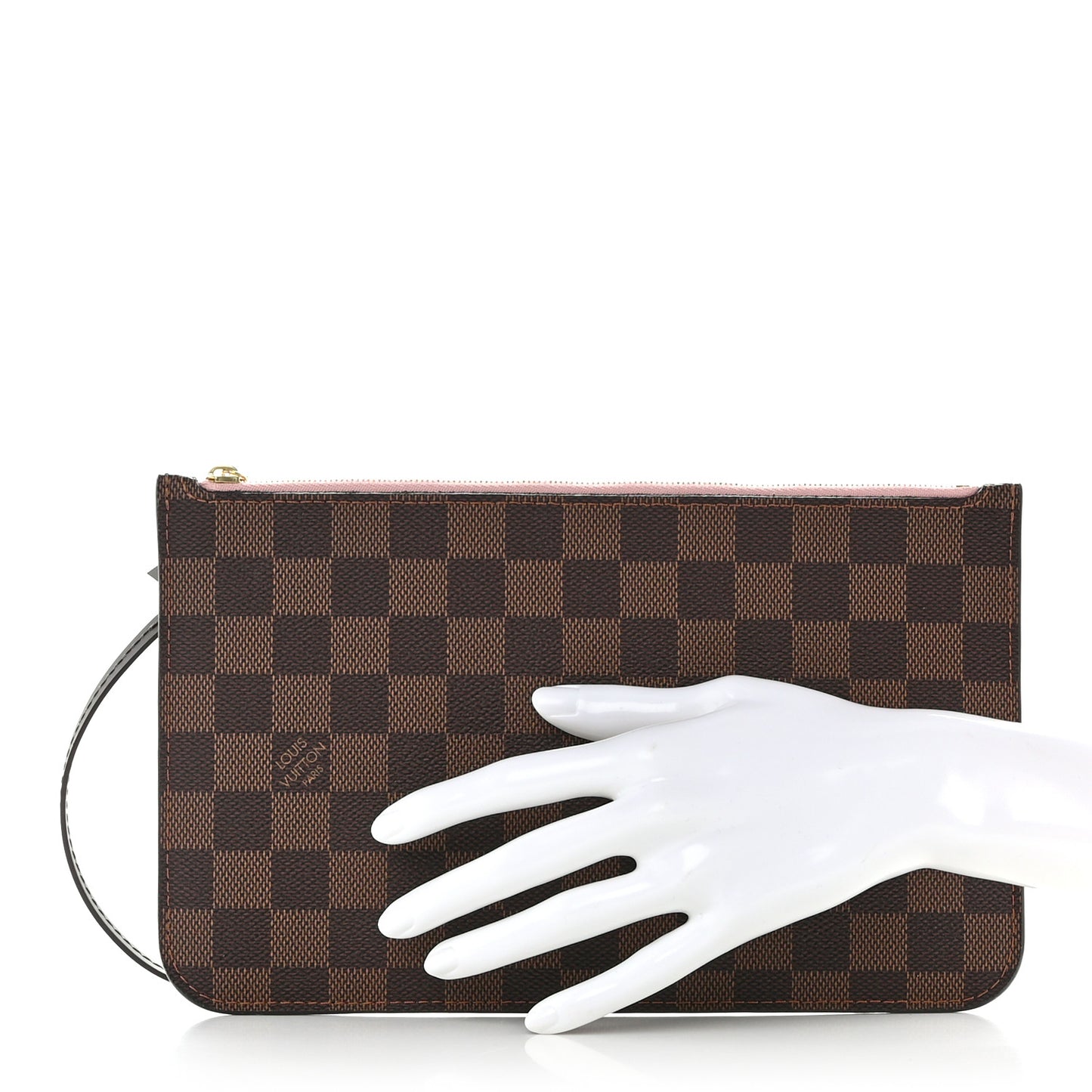 Damier Ebene Neverfull MM GM Pochette Rose Ballerine