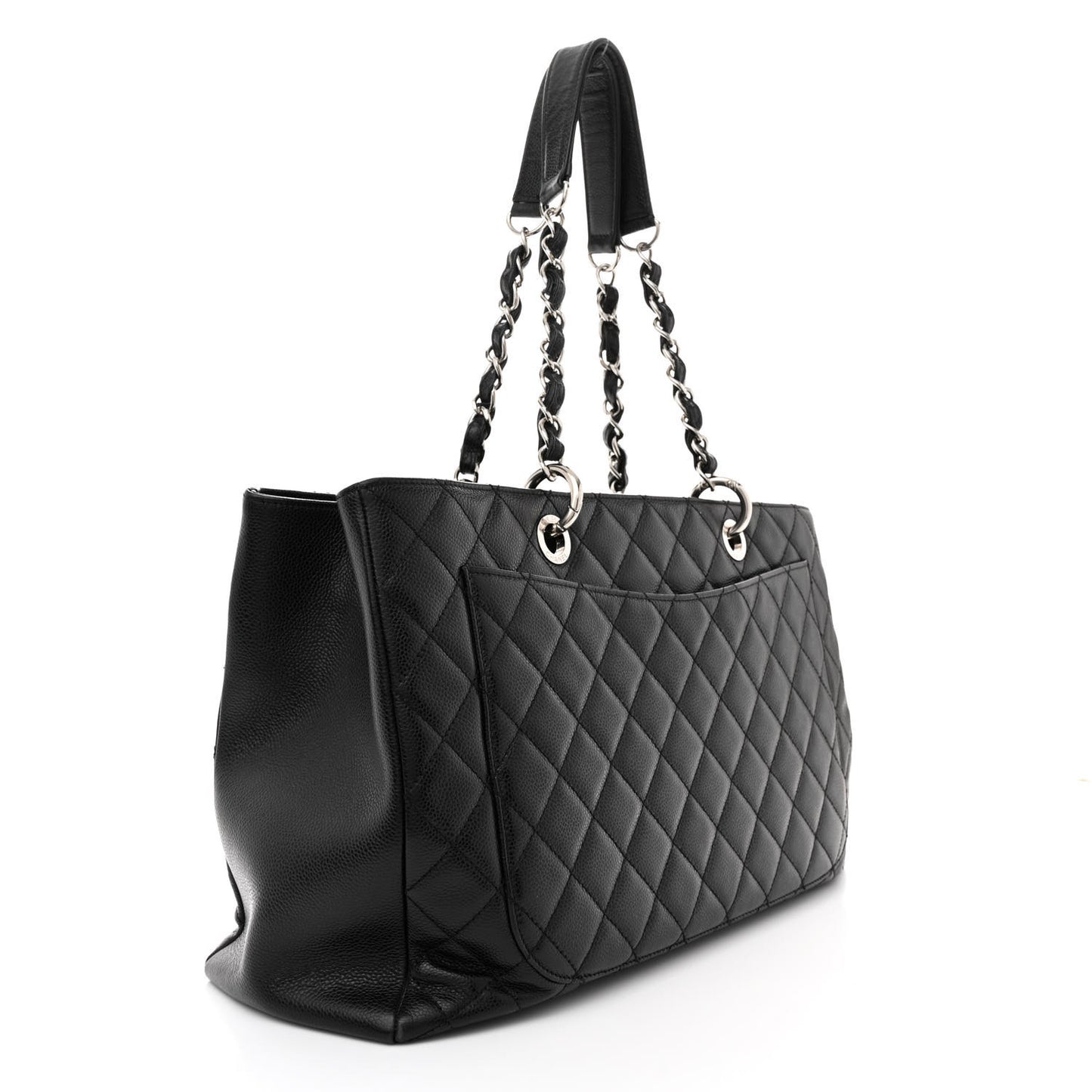 Caviar Quilted XL Grand Shopping Tote GST Black