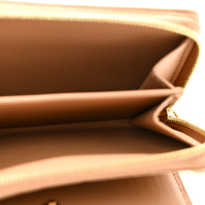 Louis Vuitton Lambskin Embossed Monogram Lou Coussin Wallet Camel 5 of 9