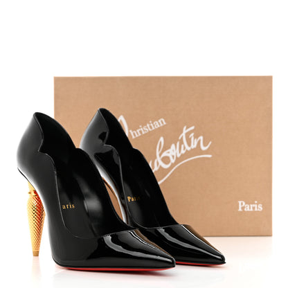 Christian Louboutin Patent Lipchick 100 Pumps 37 Black 11 of 11