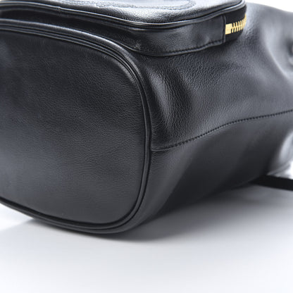 Prada Glace Calfskin Embossed Secchiello Bucket Bag Black 11 of 14
