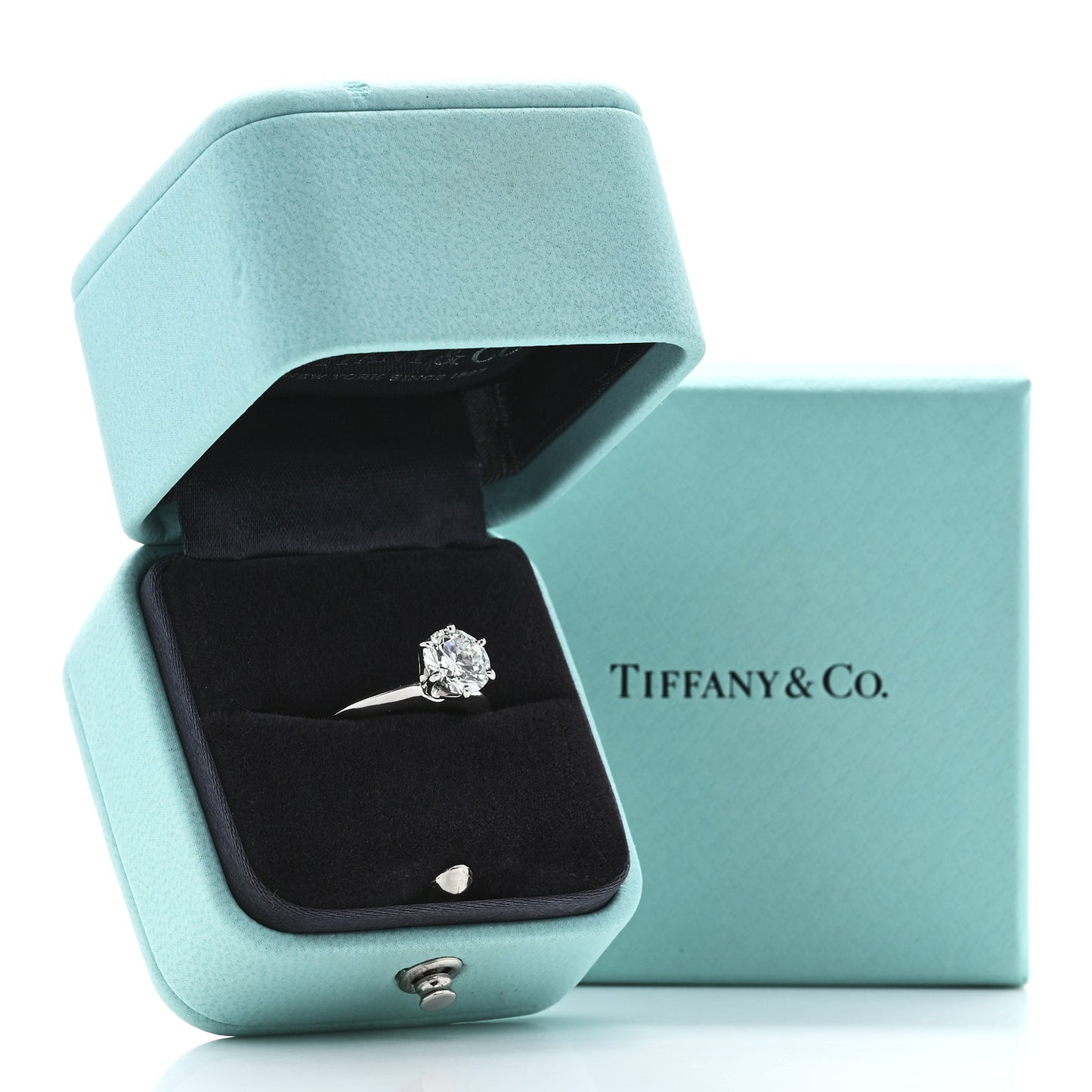 Platinum Diamond 1.30ct Solitaire Engagement Ring 49 5