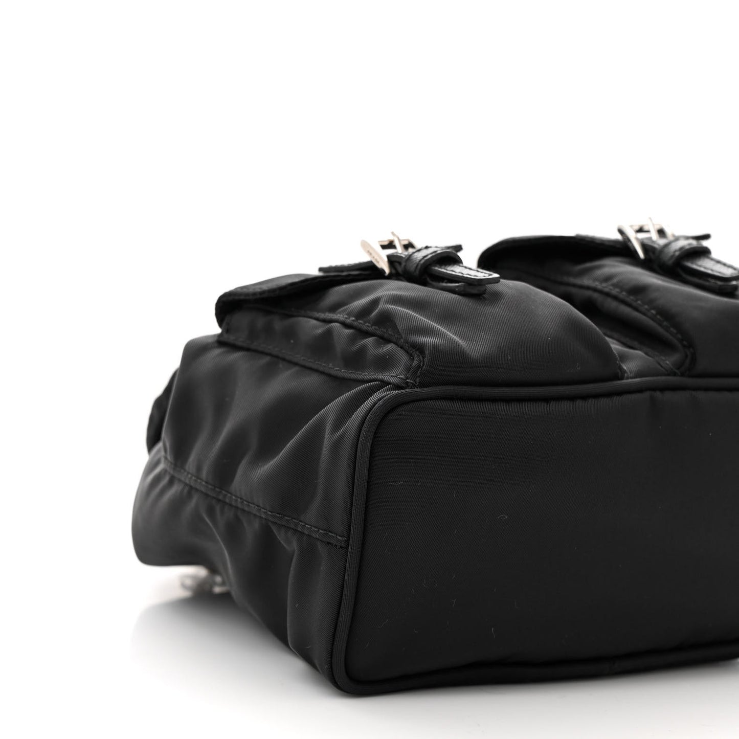 Nylon Vela Mini Crossbody Backpack Black