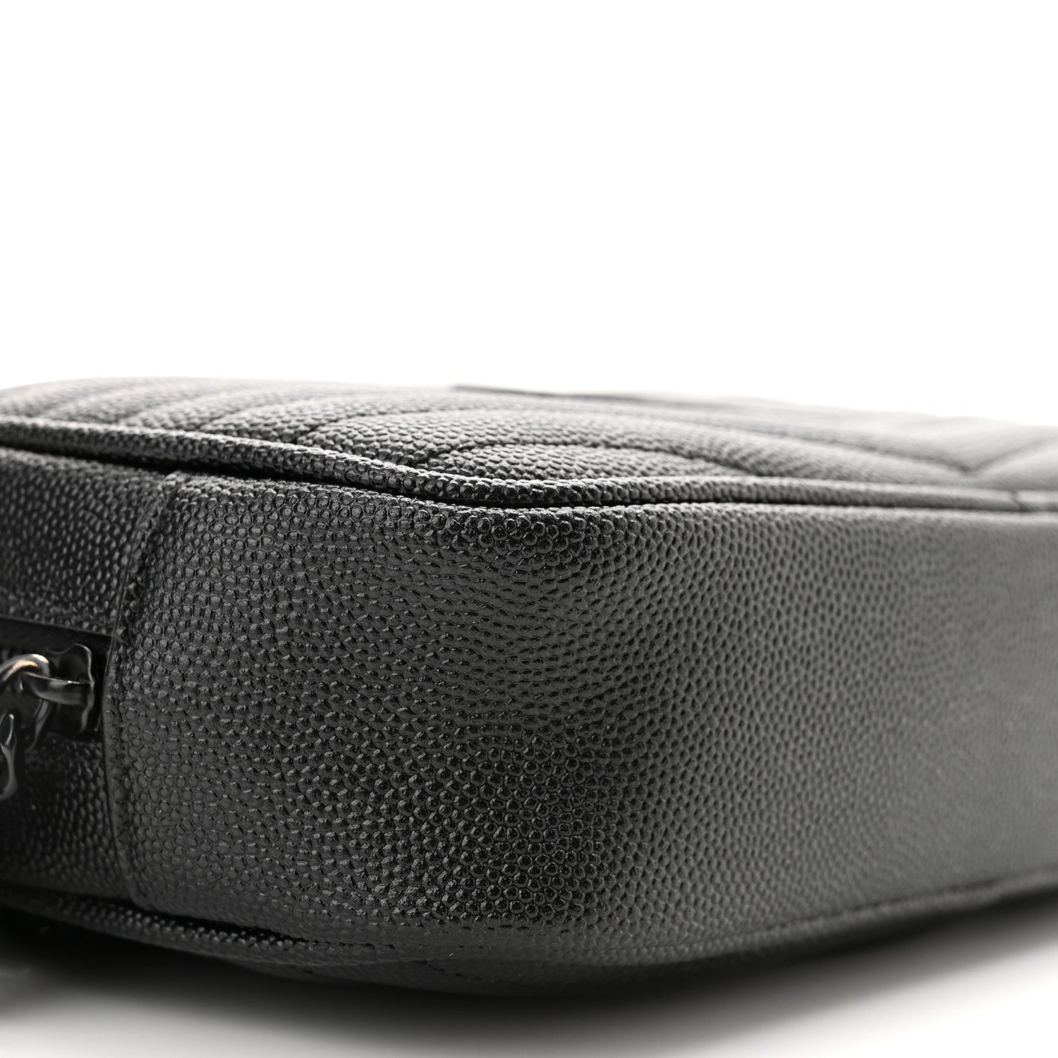 Saint Laurent Grain De Poudre Matelasse Monogram Mini Lou Camera Bag Black 9 of 11