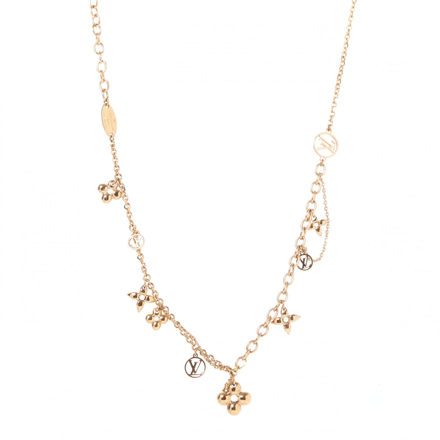 Metal Blooming Supple Necklace Gold