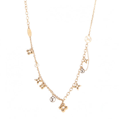 Louis Vuitton Metal Blooming Supple Necklace Gold 1 of 8