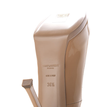 Saint Laurent Patent Tribtoo 80 Platform Pumps 36.5 Nude 8 of 11