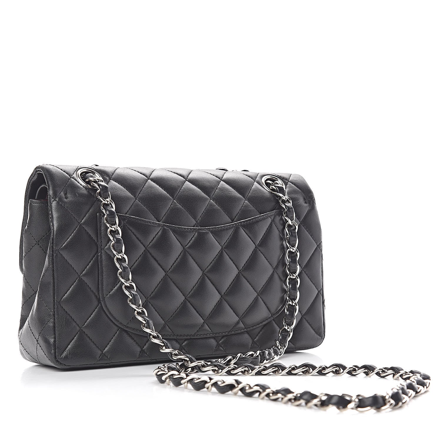 Chanel Lambskin Quilted Small Double Flap Black 3 of 10