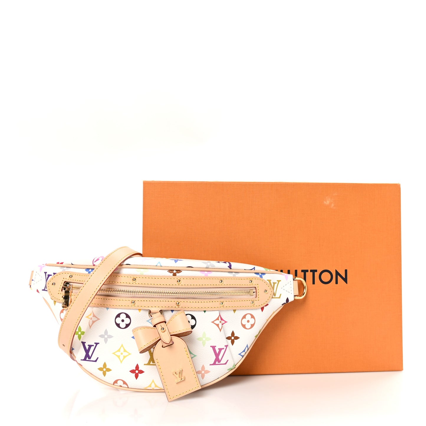 LV X TM Monogram Multicolor High Rise Bumbag White