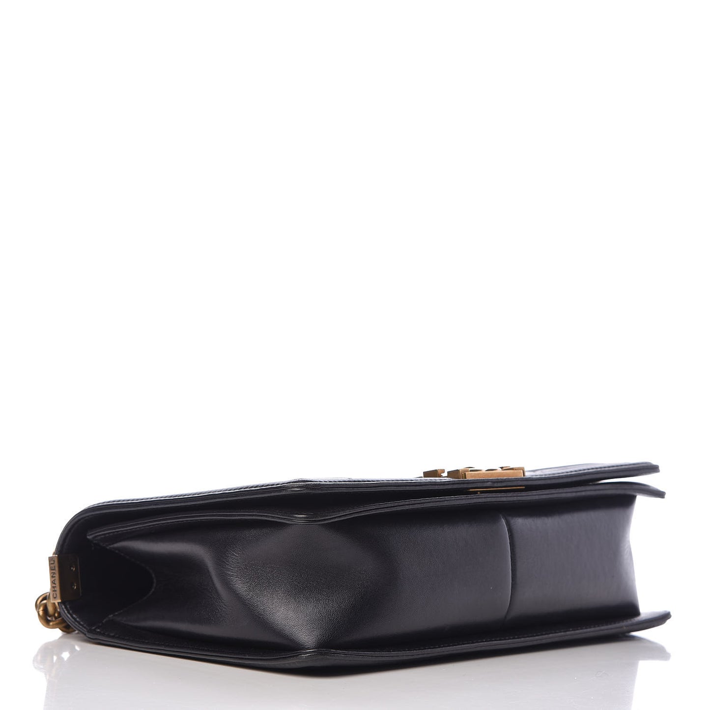 Lambskin Quilted New Medium Boy Flap Black