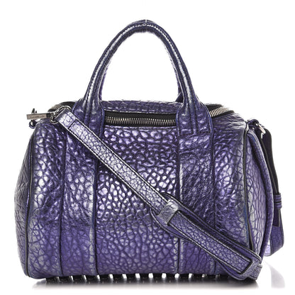 Alexander Wang Metallic Pebbled Lambskin Rocco Nile With Silver Hardware 1 of 14