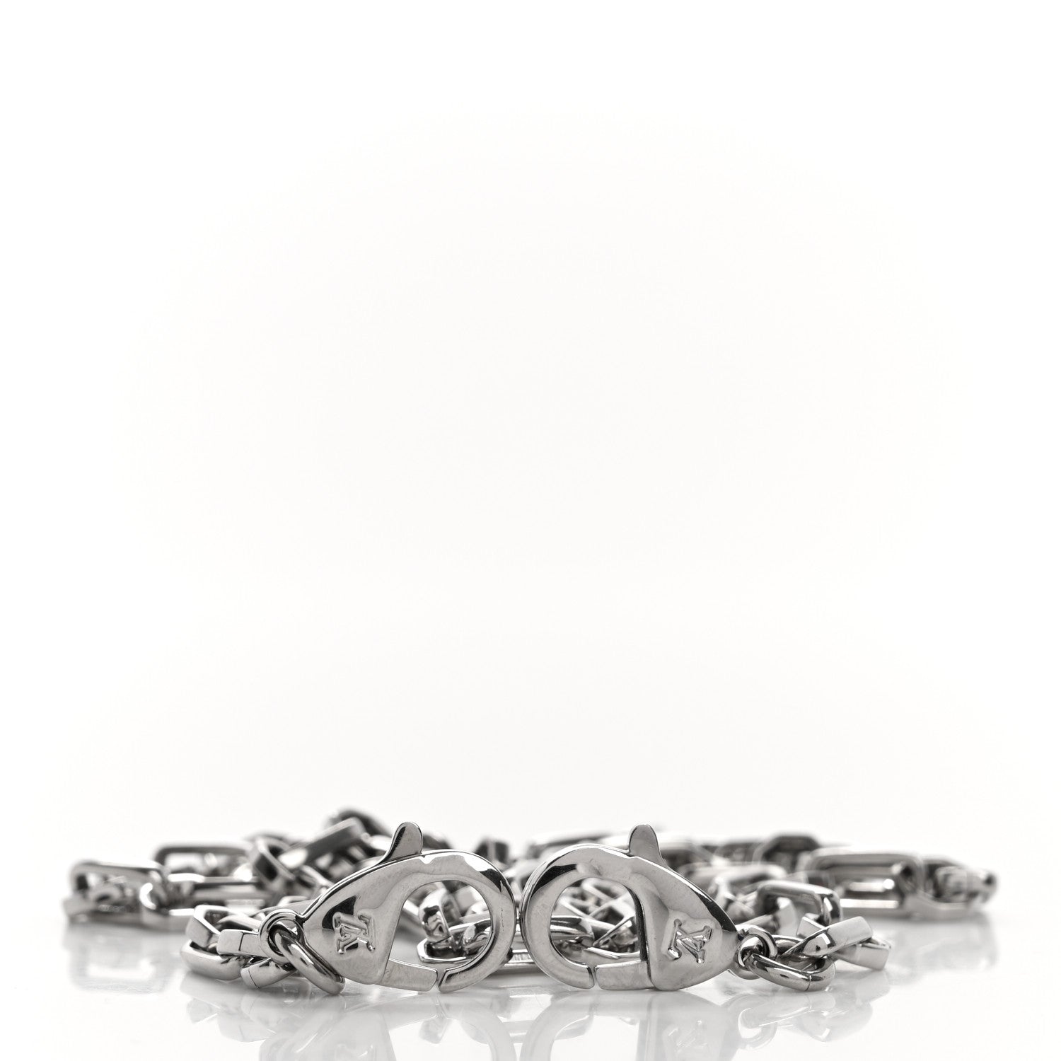 Louis Vuitton Metal Dauphine Chain Long Shoulder Strap Silver 3 of 3