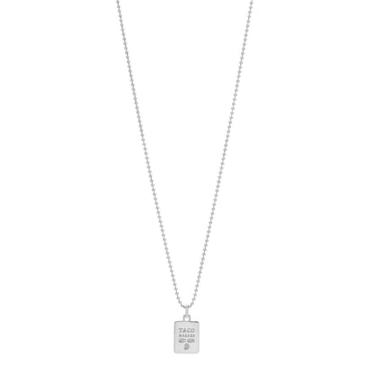 Tiffany Sterling Silver 1837 Makers Square Pendant Necklace 1 of 3