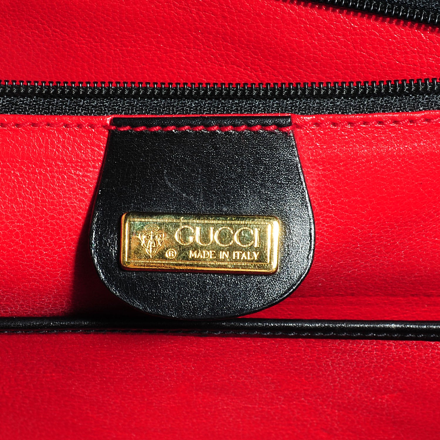 Gucci Leather Bamboo Top Handle Bag Black 7 of 9
