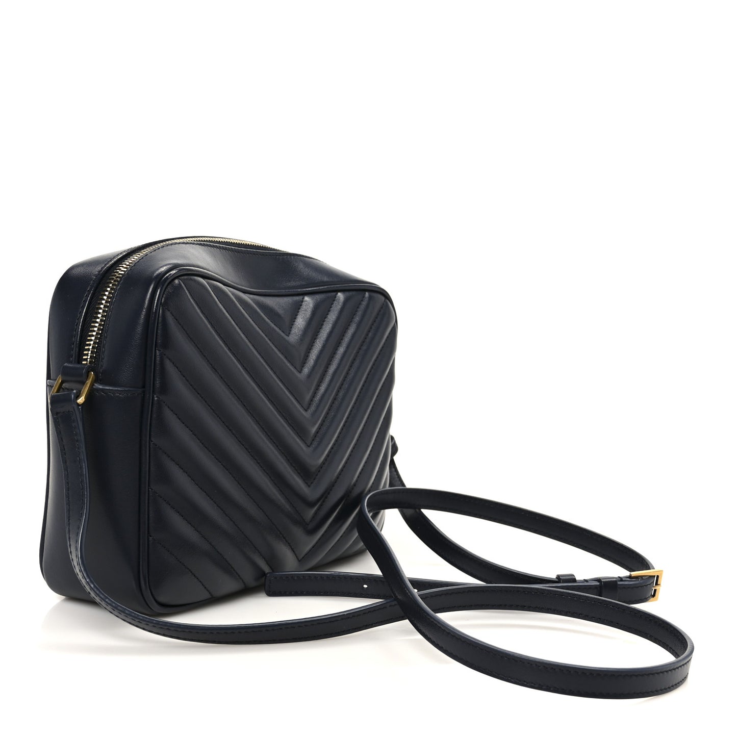 Calfskin Matelasse Monogram Lou Camera Bag Deep Marine